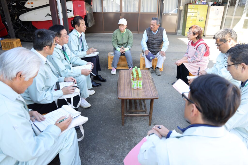 生産拡大へ　農家と対話